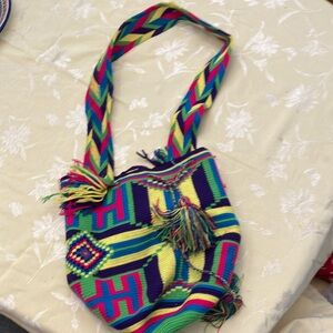 Mochilas, Wayuu bag hand-woven traditionally made by Wayuu people of S America